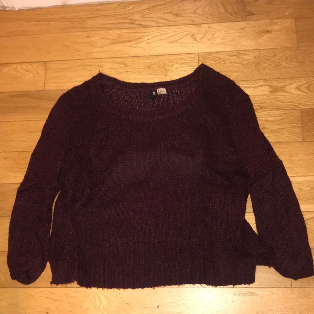 Long sleeve burgundy sweater from H&M